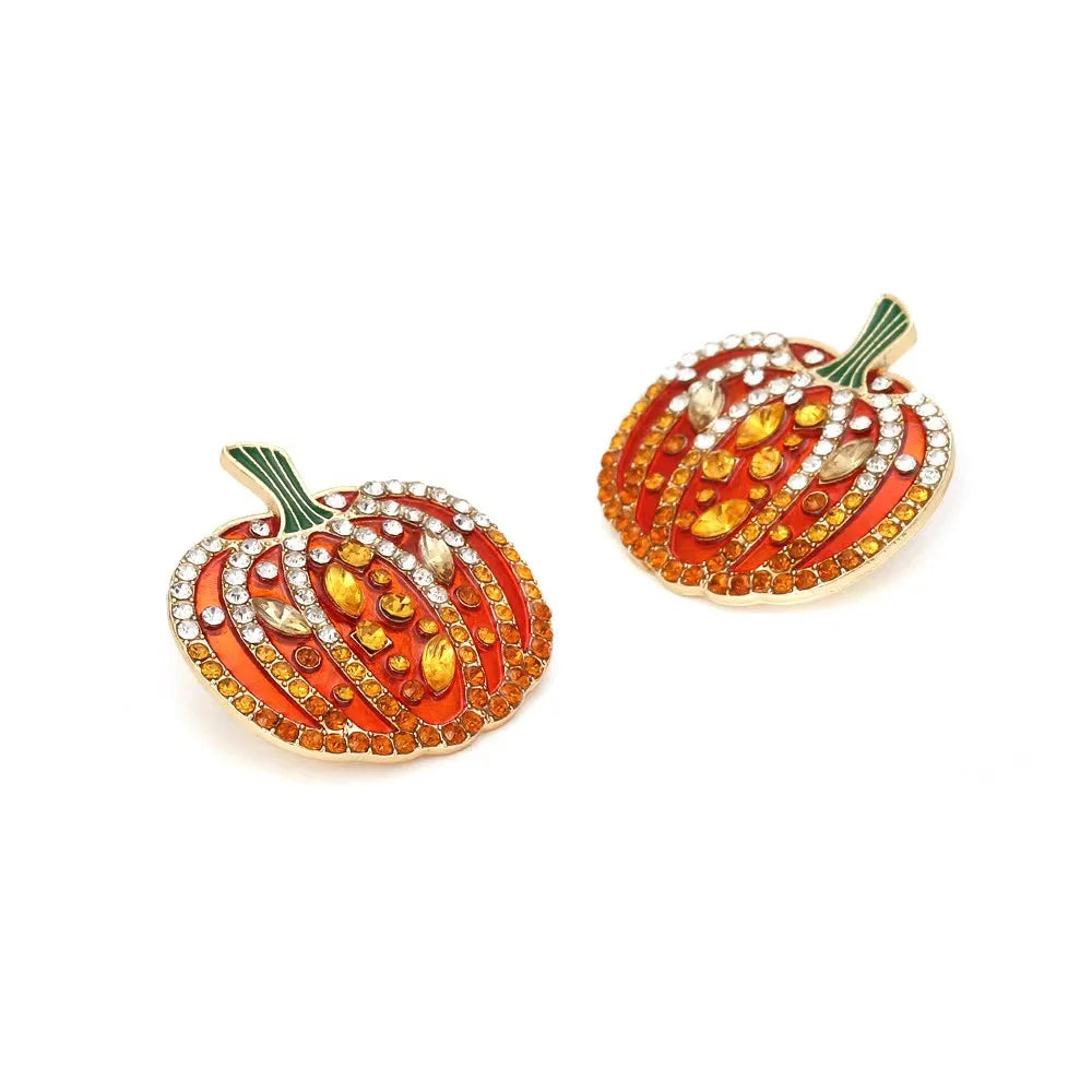 Boo-tiful Bling: Statement Rhinestone Character Earrings for a Spooky Chic Halloween!