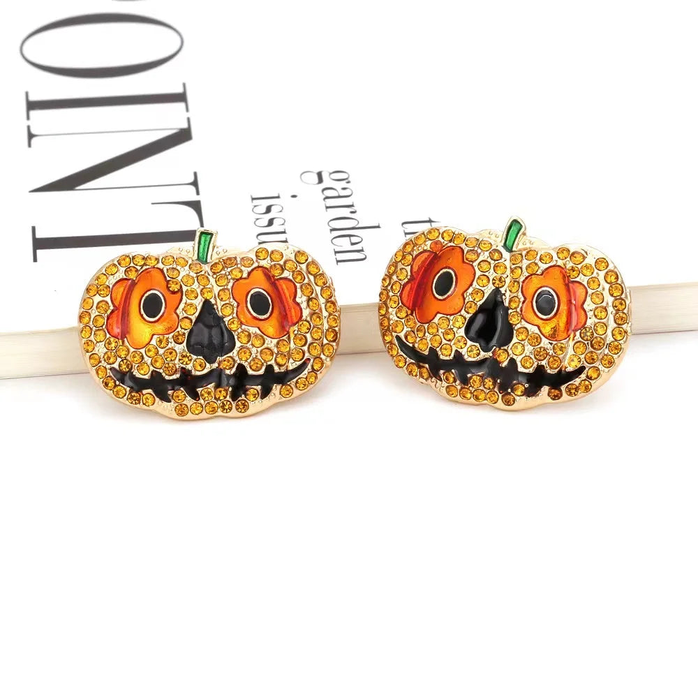 Boo-tiful Bling: Statement Rhinestone Character Earrings for a Spooky Chic Halloween!